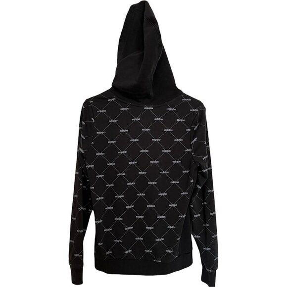ADIDAS Girls Hoodie Graphic Print Front Pockets Long Sleeve Pullover Size M‎ - Picture 2 of 5